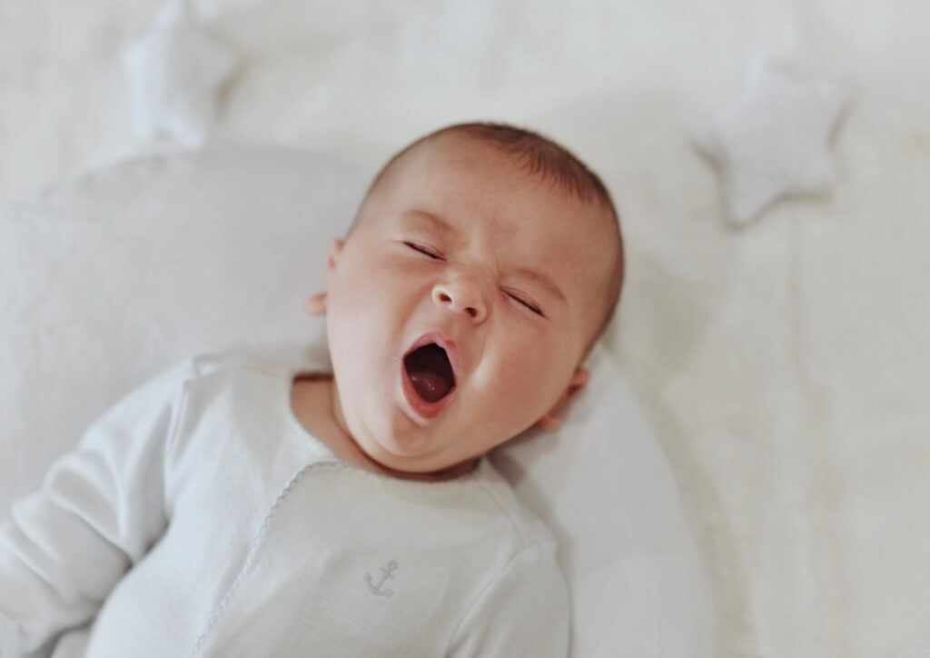 yawning baby